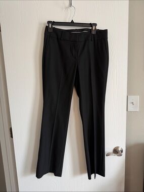 Ann Taylor Black Straight-Leg Dress Trousers
